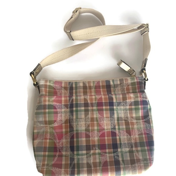 *Like New* COACH Plaid Handbag+ Wristlet - Picture 13 of 16